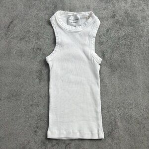 Les Coyotes De Paris Shirt Womens 10 Cotton Scoop Neck Racerback Tank Top White